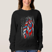 American Flag  Native Feather Pride Month Indigeno Trui (Voorkant)