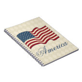 American Flag Notitieboek School Journal Gift (Rechterzijde)