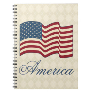 American Flag Notitieboek School Journal Gift