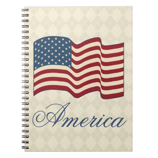 American Flag Notitieboek School Journal Gift (Voorkant)