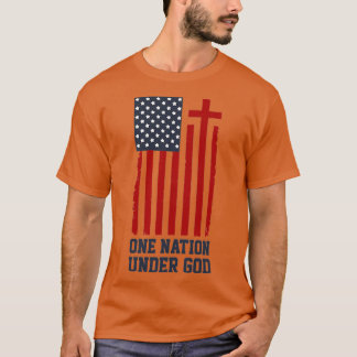 American Flag One Nation Under God T-shirt