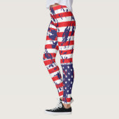 American Flag Paint Splatter Leggings (Links)