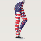 American Flag Paint Splatter Leggings (Rechts)