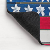 American Flag Painted On Wooden Pallet Muismat (Hoek)