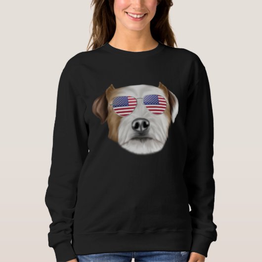 American Flag Parson Russell Terrier Dog America P Trui (Voorkant)