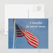 American Flag Patriot Dream personaliseren Briefkaart (Voorkant / Achterkant)