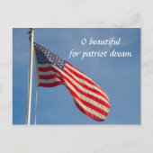 American Flag Patriot Dream personaliseren Briefkaart (Voorkant)