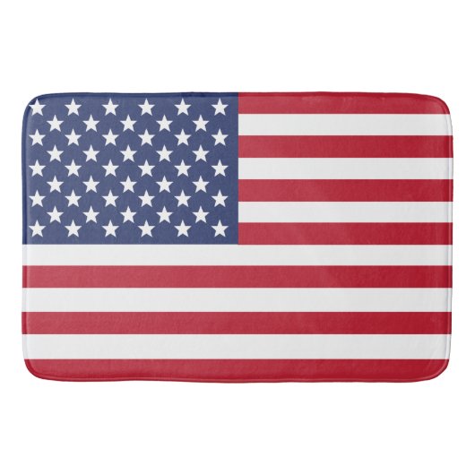 American Flag Patriotic Bath Mat in 3 grootten (Voorkant)