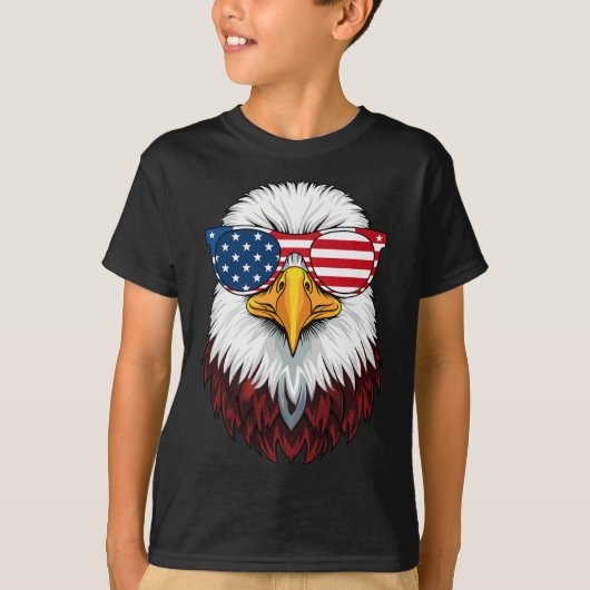American Flag Patriotic Eagle Shirt Mannen Boys 4t (Voorkant)
