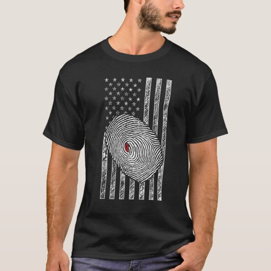American Flag Patriotic Private Detective Spy Inve T-shirt (Voorkant)