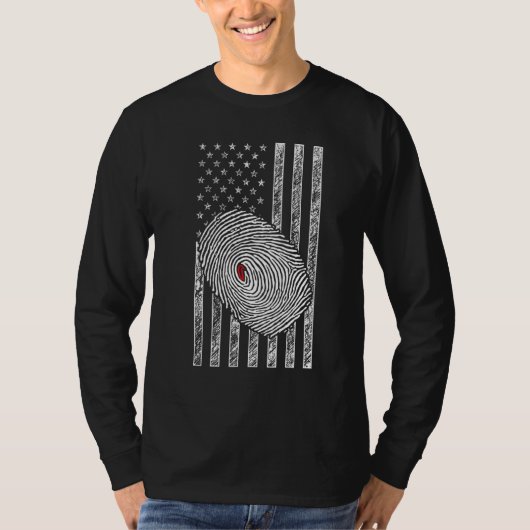 American Flag Patriotic Private Detective Spy Inve T-shirt (Voorkant)