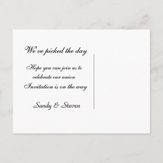 American Flag Patriotic - Save the Date Briefkaart (Achterkant)