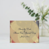 American Flag Patriotic - Save the Date Briefkaart (Staand voorkant)
