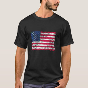 American Flag Patriottisch Patriot Amerika Verenig T-shirt