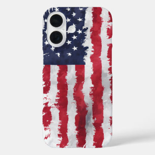American Flag Patriottische MAGA Telefoonhoes iPhone 16 Hoesje