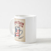 American Flag Pattern Coffee Cup - Patriottisch Br Koffiemok (Voorkant links)
