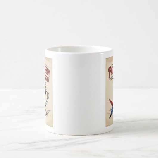American Flag Pattern Coffee Cup - Patriottisch Br Koffiemok (Center)