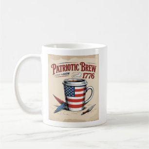 American Flag Pattern Coffee Cup - Patriottisch Br Koffiemok