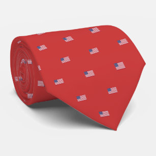American Flag Pattern Deeper Red voor achtergrond. Stropdas