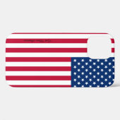 American Flag Pattern iPhone Case (Achterkant (horizontaal))