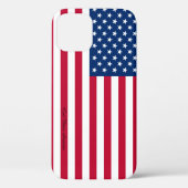 American Flag Pattern iPhone Case (Achterkant)