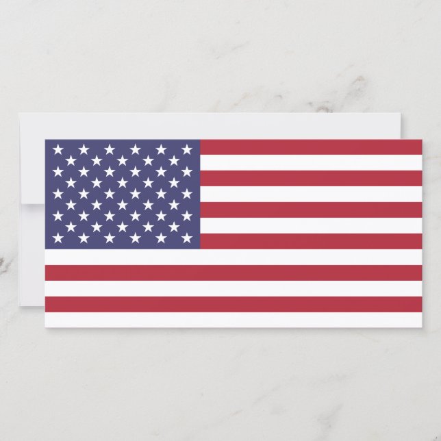 American Flag Photo Card (Voorkant)