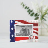 American Flag Photo Lijst Briefkaart (Staand voorkant)