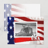 American Flag Photo Lijst Briefkaart (Voorkant / Achterkant)