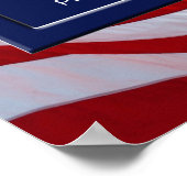 American Flag Photo Lijst Print (Hoek)