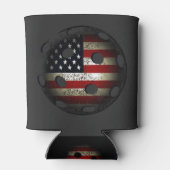 American Flag Pickle Ball USA Blikjeskoeler (Achterkant)