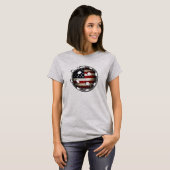 American Flag Pickle Ball USA T-shirt (Voorkant volledig)