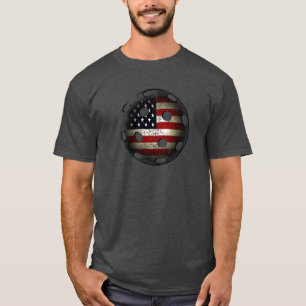 American Flag Pickle Ball USA T-shirt