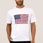 American Flag Pickleball Performance T-shirt (Voorkant)