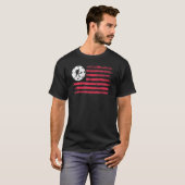 American Flag Pickleball Player T-shirt (Voorkant volledig)