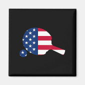 American Flag Ping Pong Table Tennis Player Equipm Magneet (Voorkant)