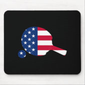American Flag Ping Pong Table Tennis Player Equipm Muismat (Voorkant)