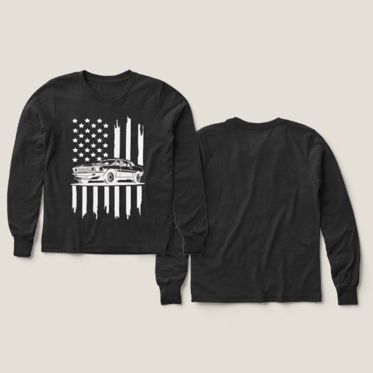 American Flag Piston Svg, Muscle Car Svg  (Voorkant /achterkant)