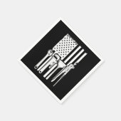 American Flag Plumber Tools Craft Gift Servet (Hoek)
