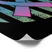 American Flag Pocket Gemetastaseerde borstkanker A Poster (Hoek)