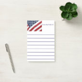 American Flag Post merkt op Post-it® Notes (Kantoor)