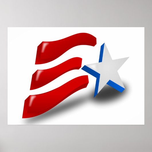 AMERICAN FLAG POSTER (Voorkant)