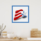 AMERICAN FLAG POSTER (Keuken)