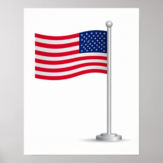 american flag poster (Voorkant)
