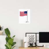 american flag poster (Thuiskantoor)