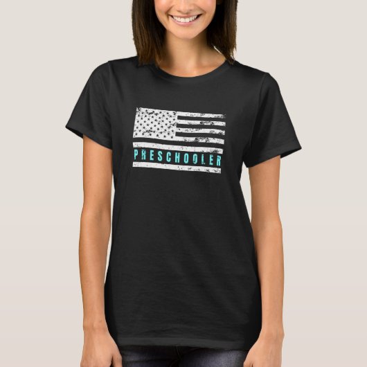 American Flag Proud Patriotic Preschool T-shirt (Voorkant)
