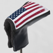 American Flag Putter Golf Head Hoesje Golfheadcover (3/4 voorkant)