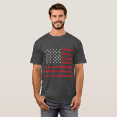 American Flag Railroad Train Gift T-shirt (Voorkant volledig)