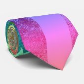 American Flag Rainbow LGBT Mannen Stropdas (Opgerold)