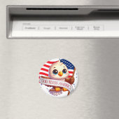 American Flag Red White Blue Patriotic Eagle🦅🇺🇸 Magneet (Insitu (Vaatwasser))