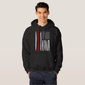 American Flag Researcher US USA Flag Hoodie (Voorkant volledig)